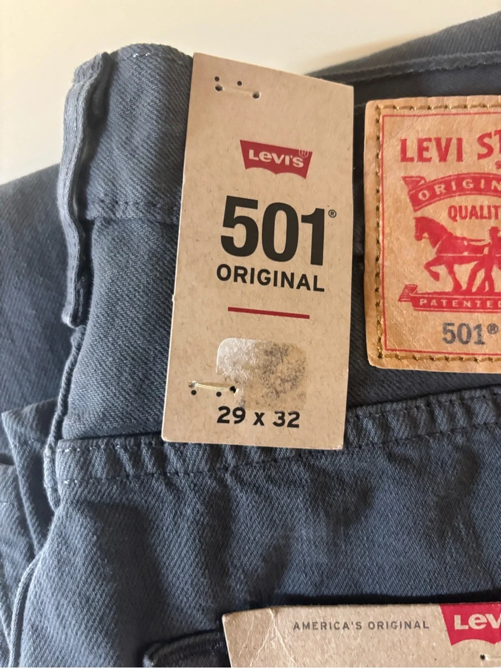 Levi's 501 Original Men's Straight Jeans - Charcoal